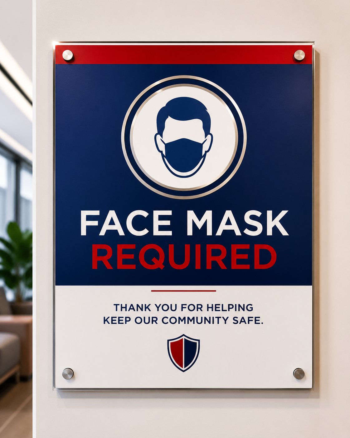 Face Mask Required sign