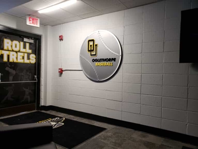 Oglethorpe Baseball Dimensional Letters Photo