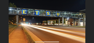 ETSU Custom Walkway Signage Photo