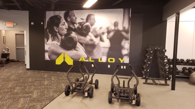 Alloy gym wall graphic Photo