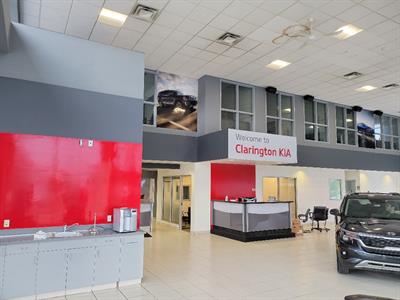 Clarington Kia Interior Signage Photo