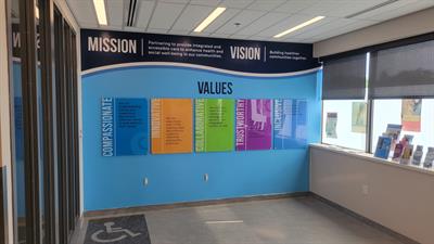 Mission, Vision, Values Wall Graphics Photo