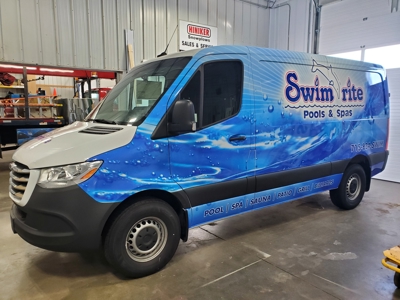 Vehicle graphic for Swim rite  Photo