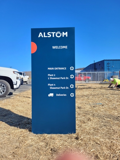 Alstom Monument Sign Photo
