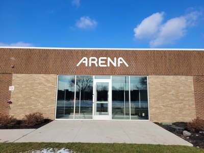 Arena Building Signage Photo