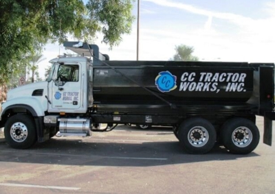 Truck with custom graphics Photo