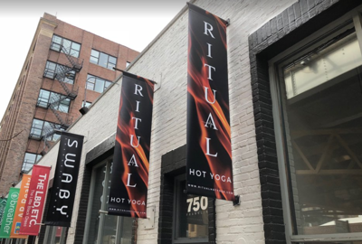 Hot Yoga Exterior Banners Photo