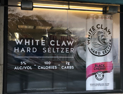 White Claw Window Graphic Photo