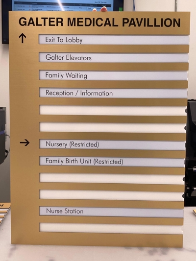 Galter Medical Pavillion Wayfinding Signage Photo