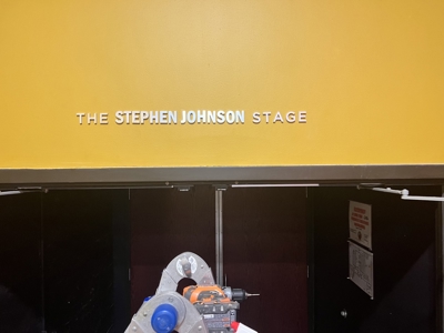Stephen Johnson Stage Interior Signage Photo