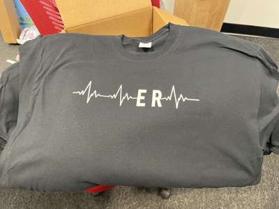 ER Screen-printed T Shirt Photo