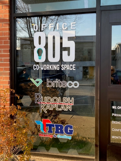Coworking Office Space Window Graphics Photo