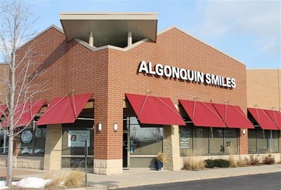 Algonquin Smiles custom company building lettering Photo