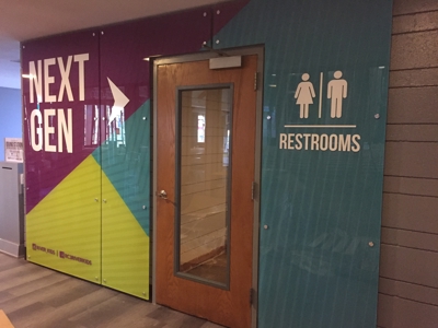 Next gen restrooms colorful design Photo