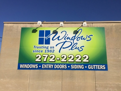 Windows Plus Building Signage Photo