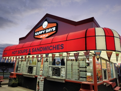 Happy Days Awning Signage Photo