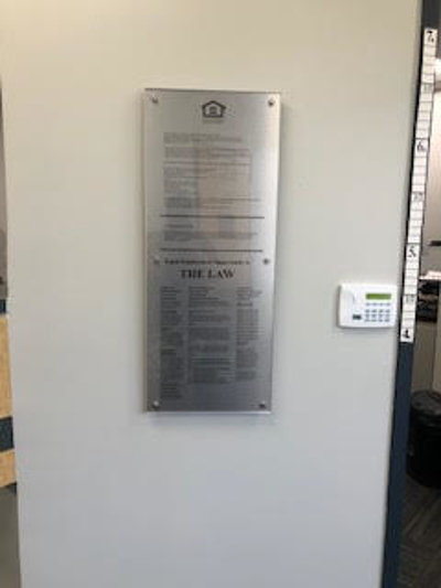 Interior signage Photo
