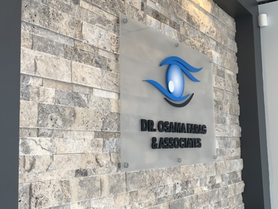 Dr. Osama Farag & Associates Acrylic Standoff Sign Photo