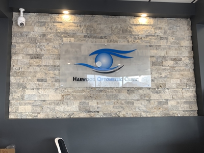 Harwood Optometric Clinic Acrylic Standoff Sign Photo