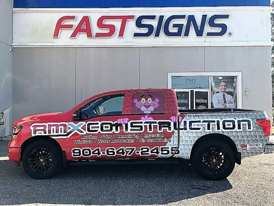 Construction Vehicle Wrap Photo