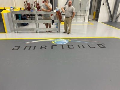 Vinyl floor signage Photo