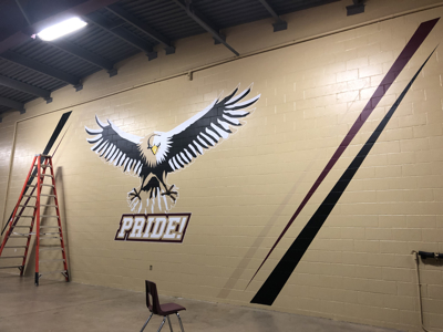 Interior wall graphic  Photo
