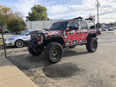Vehicle graphic wrap Photo