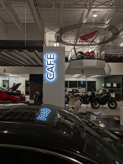 Honda Showroom Dimensional Letters Photo