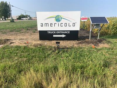 Americolo Truck Entrance Sign Photo