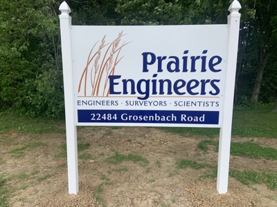 Exterior Signage for Prairie Engineers Photo