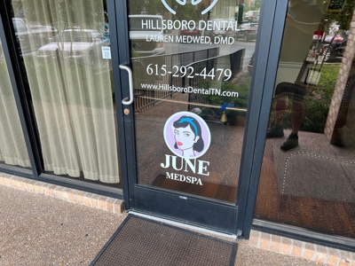 June Medspa Exterior Signage Photo