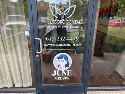 June Medspa Exterior Signage Photo