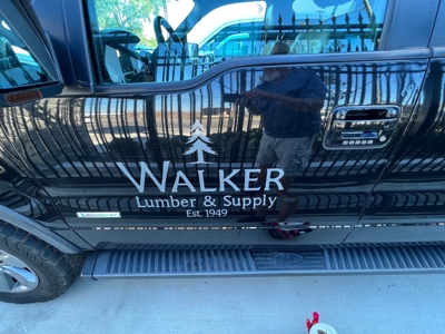 Walker Lumber & Supply Truck Graphics Photo