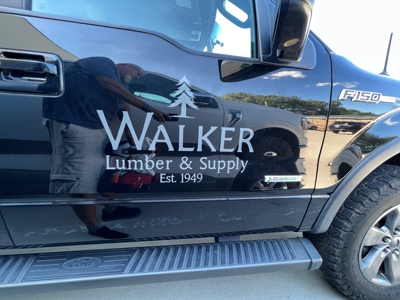 Walker Lumber & Supply Truck Graphics Photo