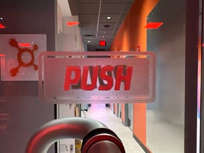 Orange Theory Interior Signage Photo