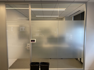 Frosted Vinyl Window Graphics Photo