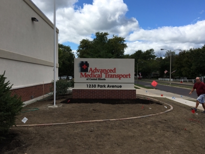 Exterior Business Sign for Advanced Medical Transport Photo