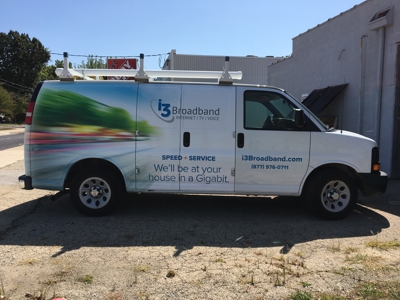 Car Wrap for i3 Broadband Photo
