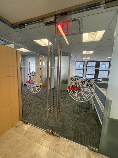 Frosted Vinyl Window Graphics Photo