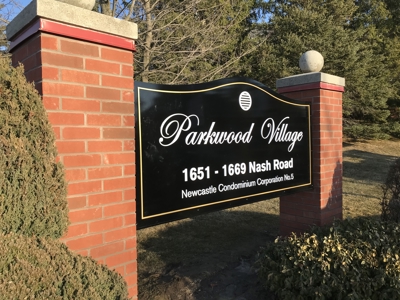 Parkwood Village Monument Sign Photo
