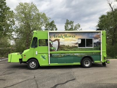 Car Wrap for The Irish Rover Food Truck Photo