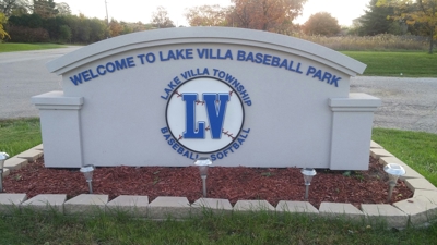 Baseball park monument sign Photo