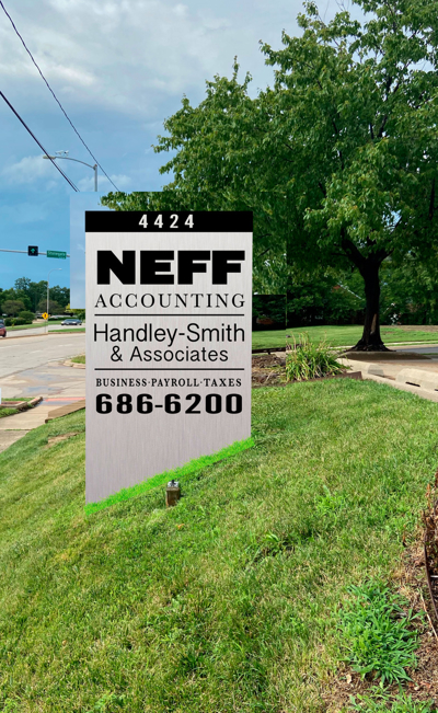 Exterior Signage For Neff Accounting Photo