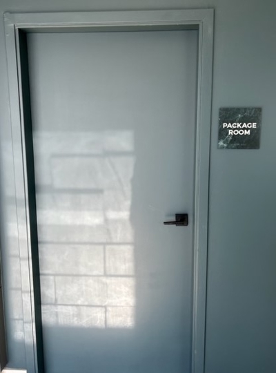 Package Room sign Photo