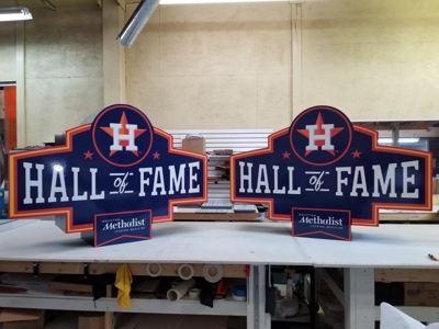 Houston Hall of Fame Plaques Photo