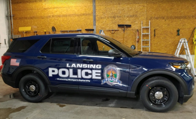 Lansing Police Vehicle Wrap Photo
