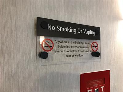 Acrylic No Smoking Sign Photo