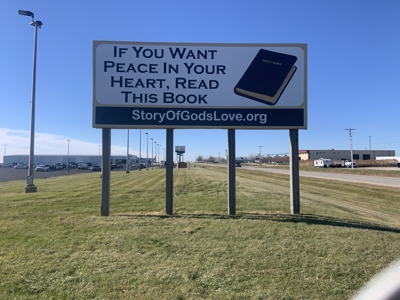 Exterior business sign  Photo
