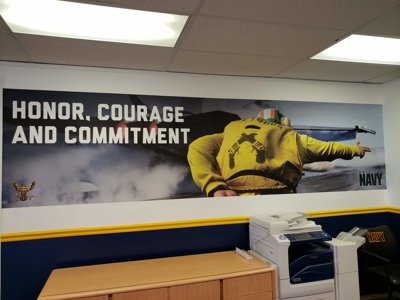 Navy Wall Graphic Photo
