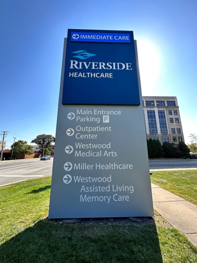 Riverside Healthcare Wayfinding Signage Photo